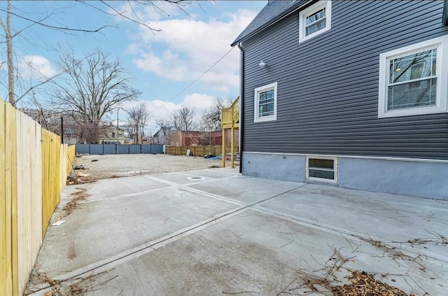 view of home's exterior with a patio area