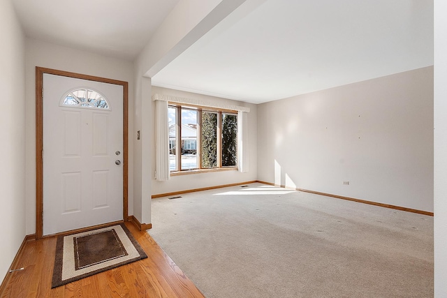 view of carpeted entryway