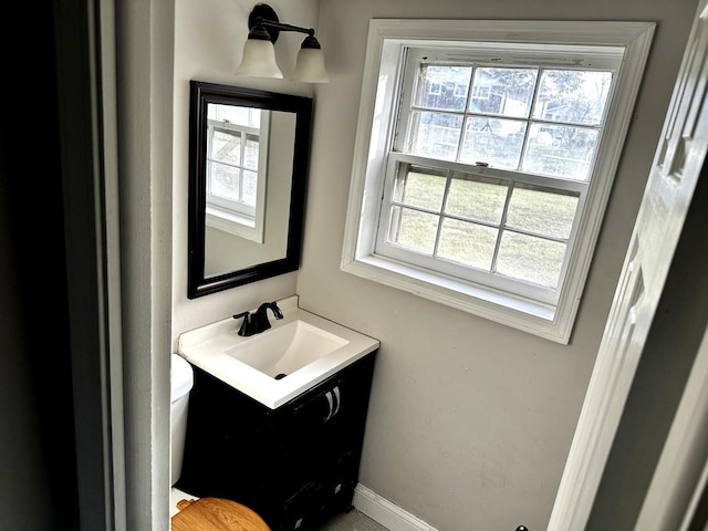 bathroom with vanity