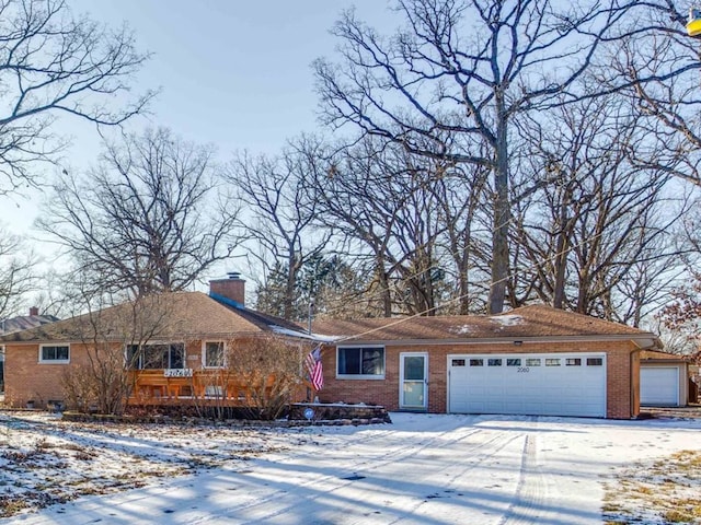 ranch-style house with a garage