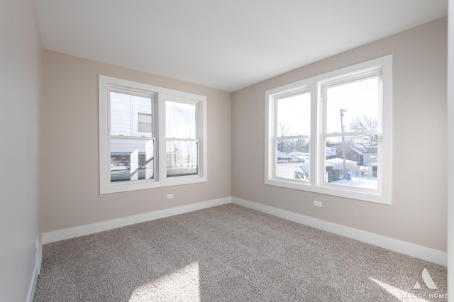 view of carpeted empty room