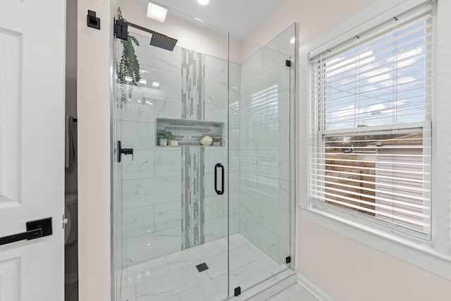 bathroom with walk in shower