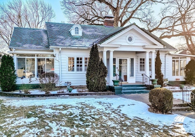 view of front of home