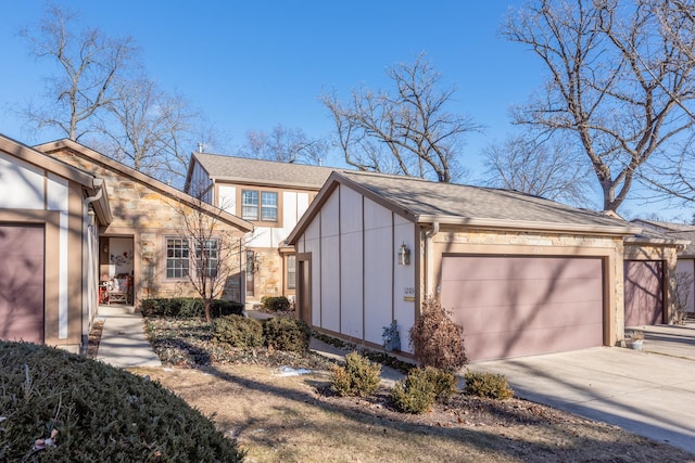 view of home's exterior featuring a garage