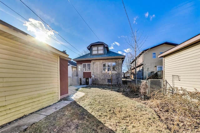 view of rear view of property