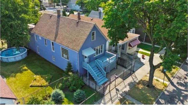 birds eye view of property