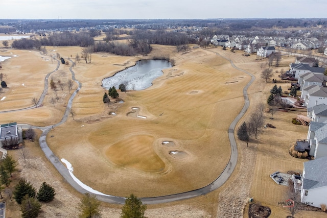 drone / aerial view with a residential view