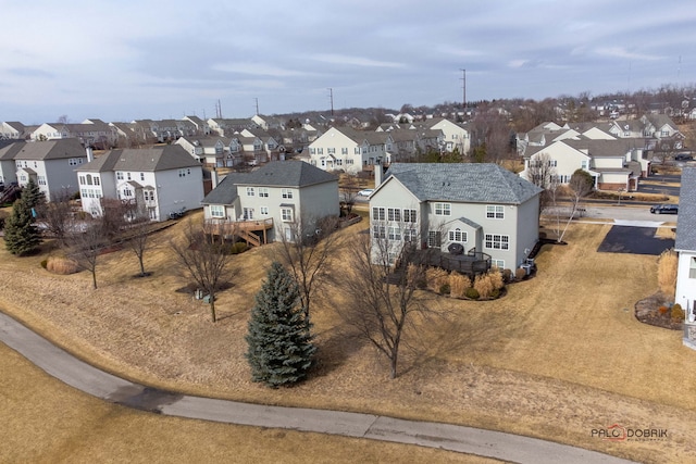 drone / aerial view featuring a residential view