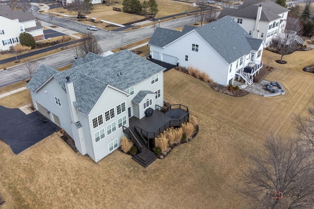 birds eye view of property featuring a residential view