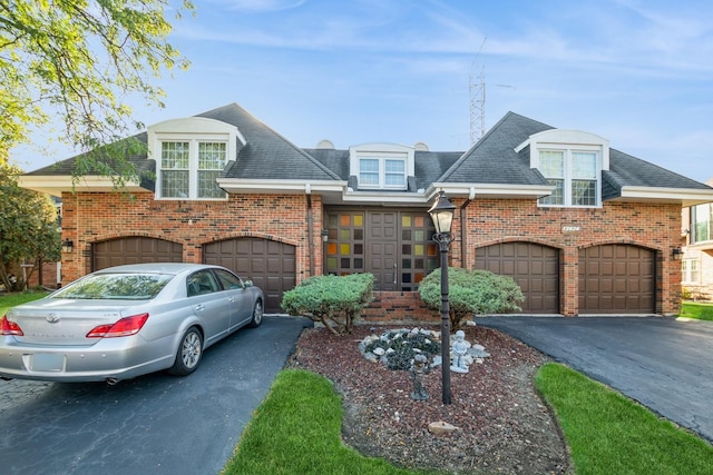 view of property with a garage