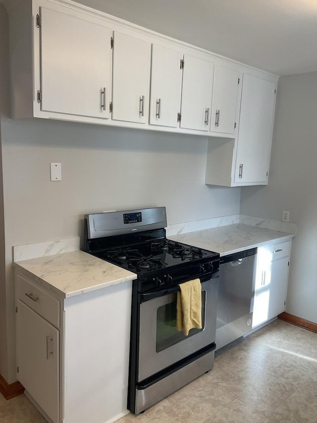 kitchen featuring white cabinetry