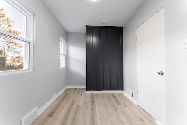 interior space featuring light hardwood / wood-style floors