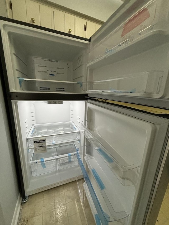 interior details with refrigerator