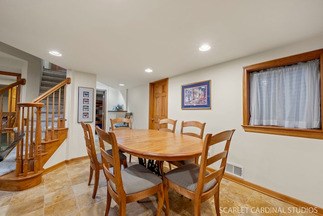 view of dining space