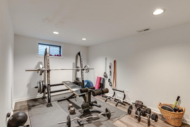 view of workout room