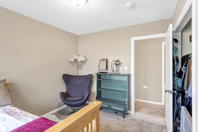 bedroom featuring carpet floors