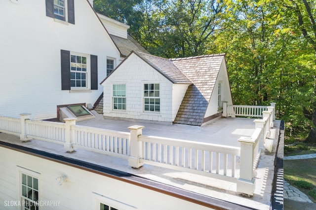 view of rear view of property