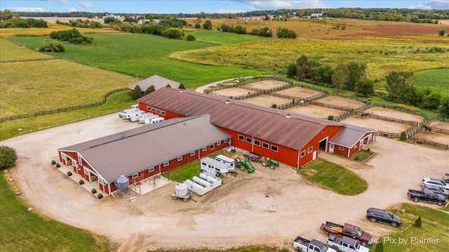 bird's eye view featuring a rural view