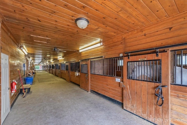 view of horse barn