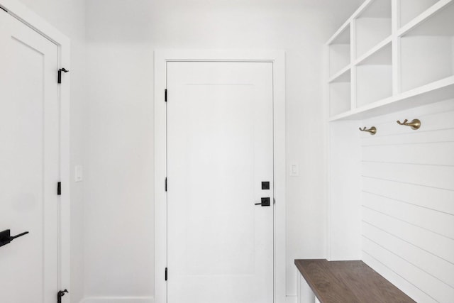 view of mudroom