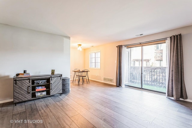 interior space featuring hardwood / wood-style floors