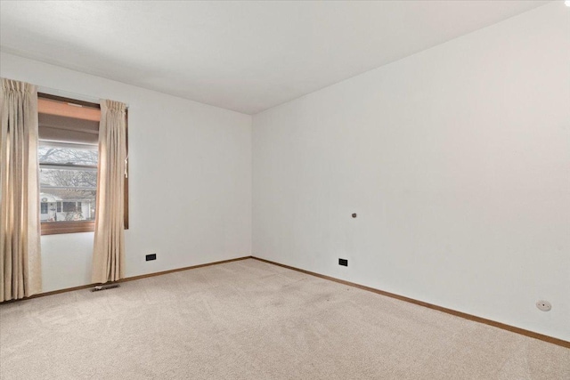 empty room with light carpet