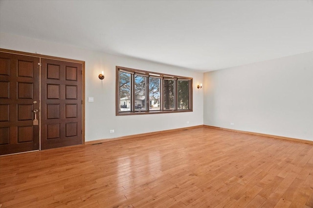 entryway with light wood-type flooring