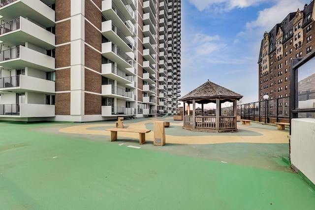 view of home's community featuring a gazebo