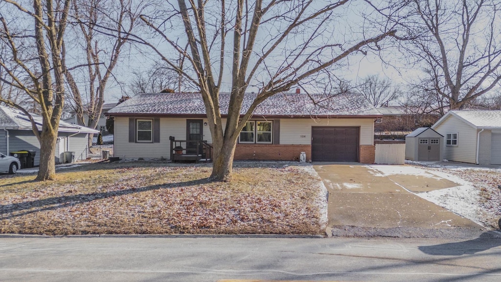 ranch-style house with a garage