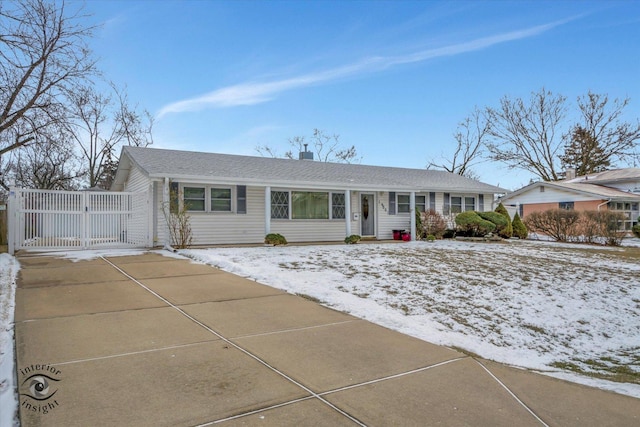 view of ranch-style house