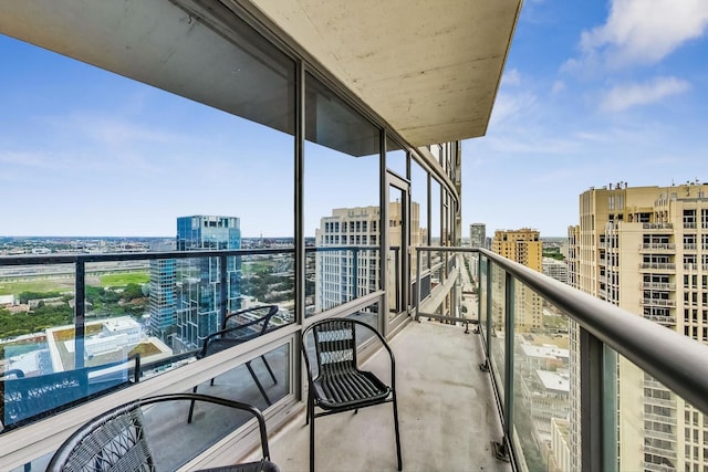 view of balcony