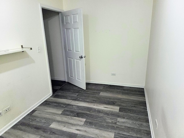 interior space featuring dark wood-type flooring