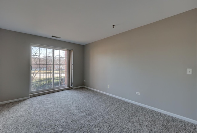 view of carpeted empty room