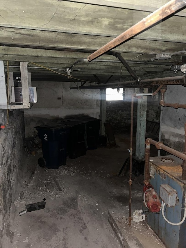 view of basement