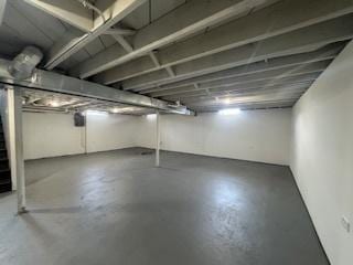 view of basement