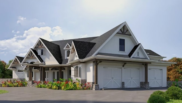 view of front of house featuring a garage