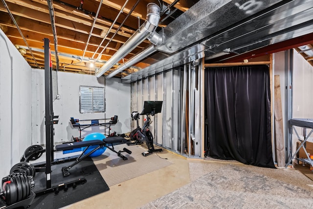 view of exercise room