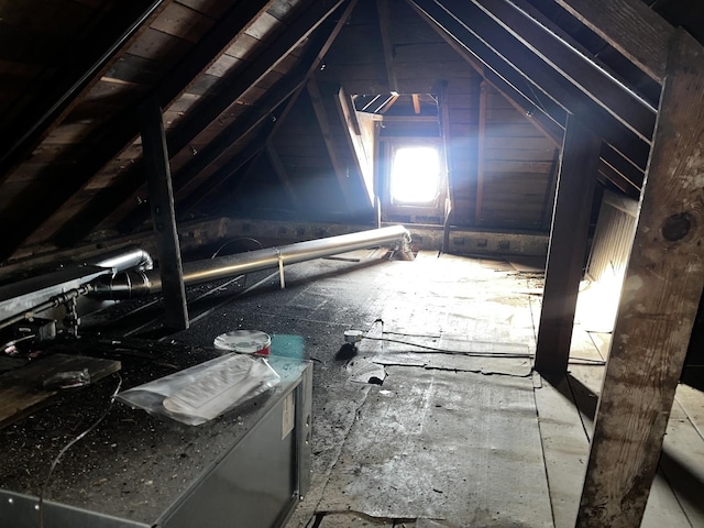 view of attic