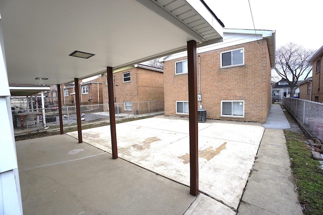 view of patio featuring central AC