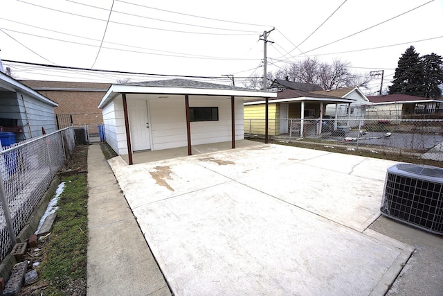 exterior space with central AC unit