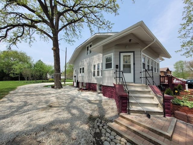 view of front of property