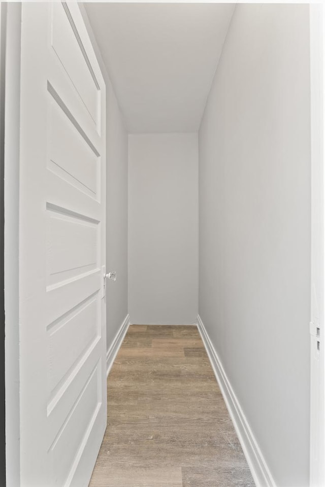 interior space with light wood-type flooring