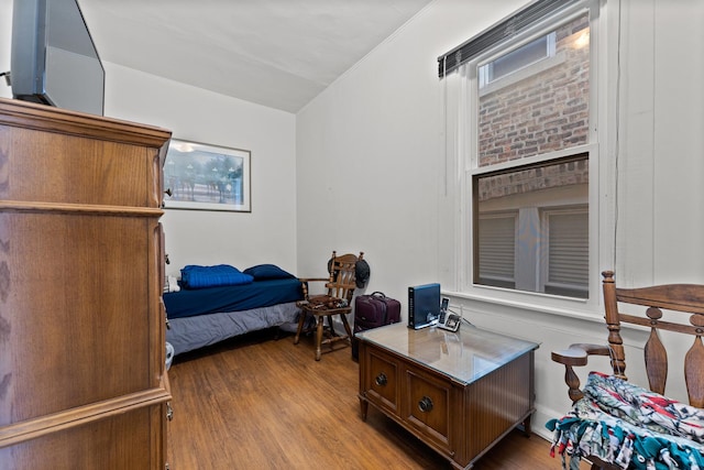 bedroom featuring light hardwood / wood-style flooring