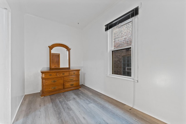 unfurnished bedroom featuring light hardwood / wood-style floors