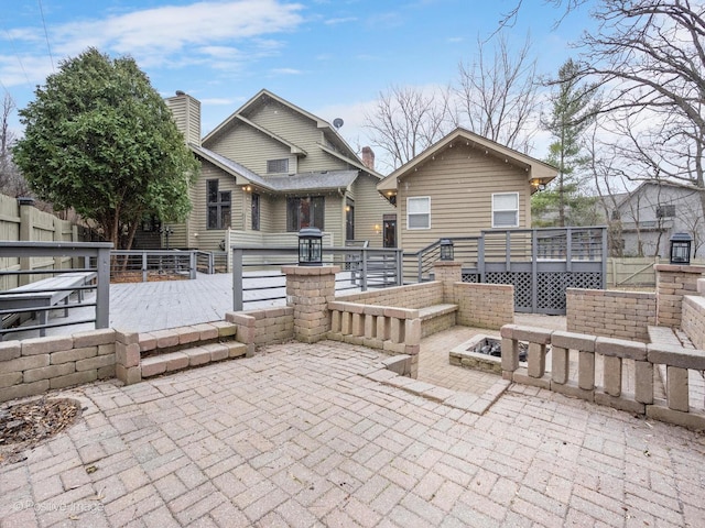 view of patio / terrace featuring a deck