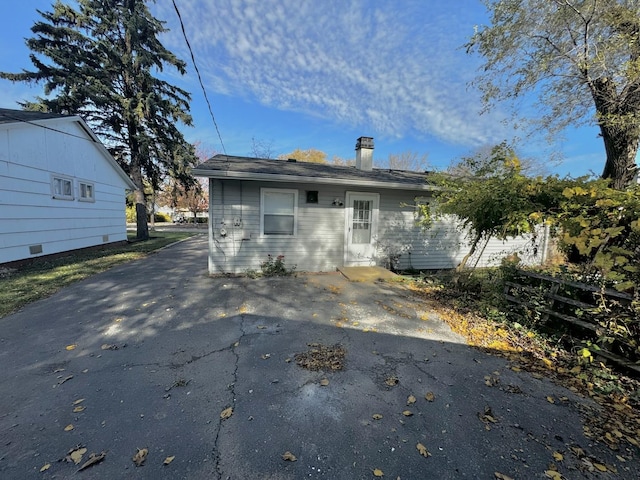 view of rear view of property