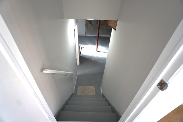 view of staircase