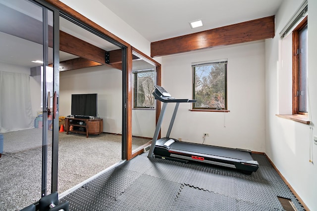 view of exercise room