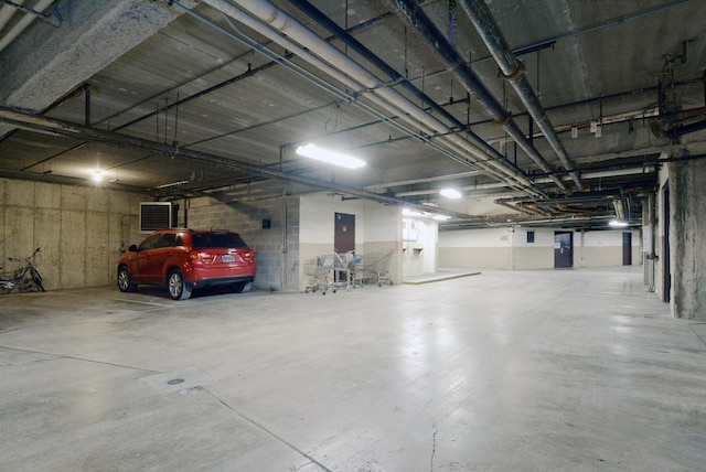 garage featuring electric panel