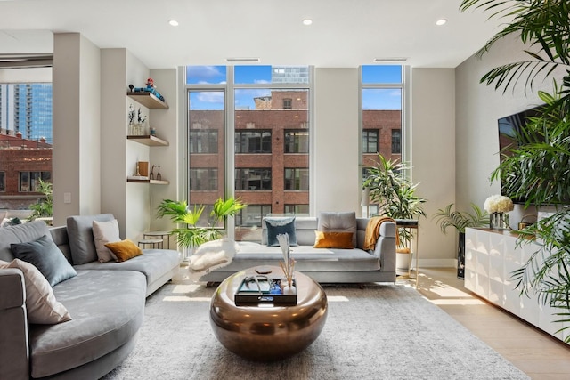 interior space featuring light hardwood / wood-style flooring